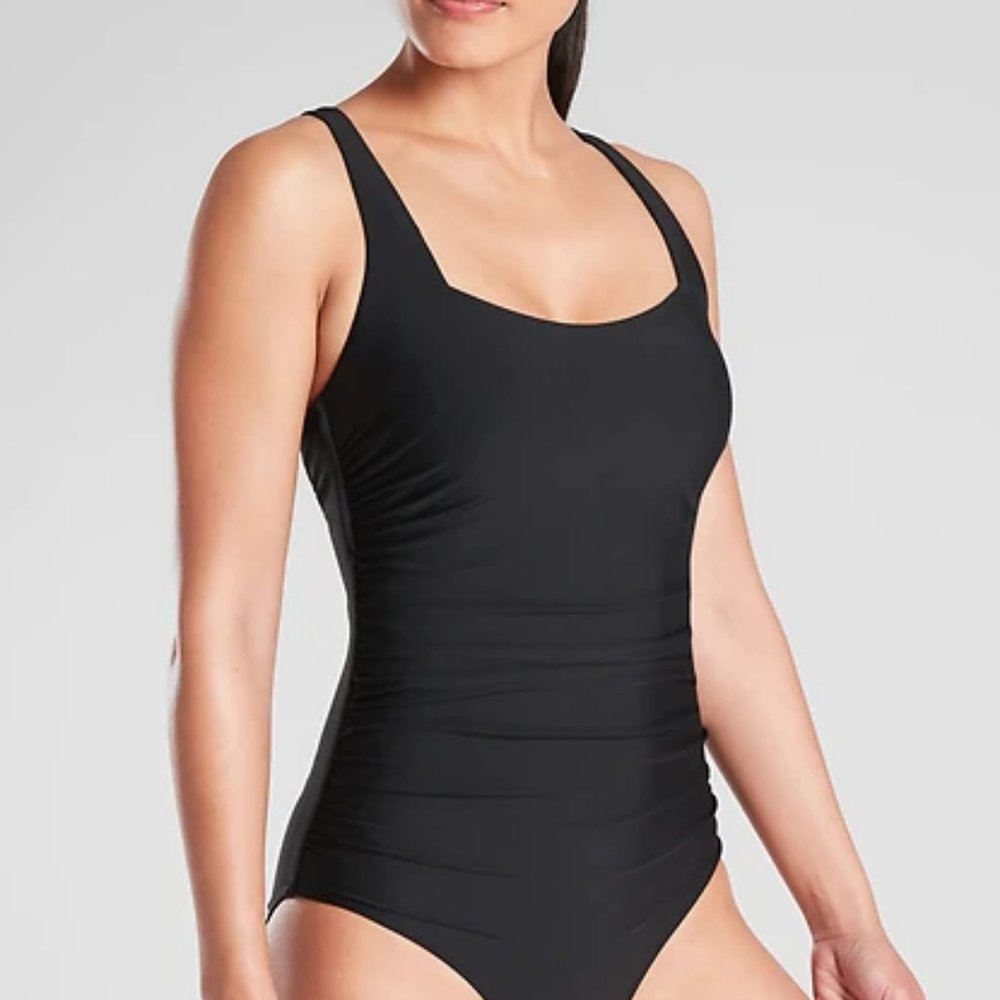 Athleta Square Neck One Piece Medium